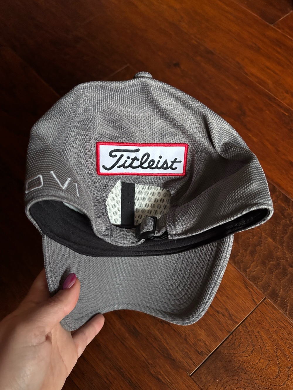 Titleist Tour Sports Mesh Stretch Fit Golf Hat Charcoal Gray - Picture 3 of 10